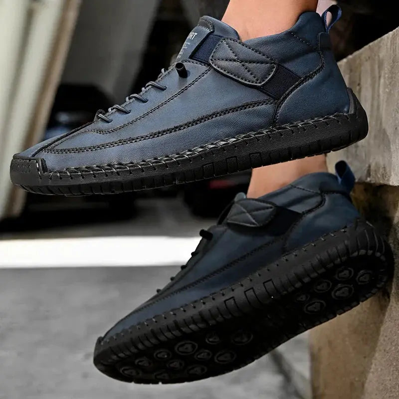 MunaWear - Sneakers - Caden - Rugged Men's Sneakers With Moc Stitching For Daily Wear And Casual Outings - 