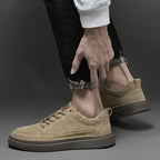 MunaWear - Sneakers - Caden - Stylish Men's Sneakers With Contrast Sole For Casual Wear - 