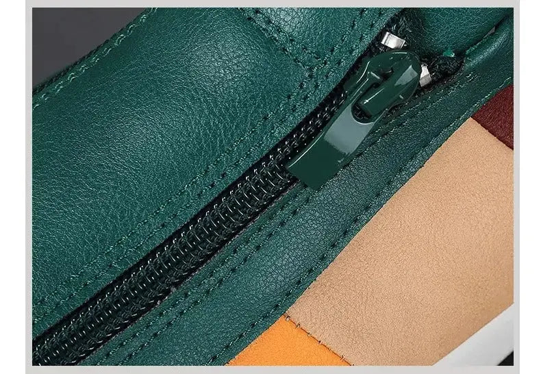 MunaWear - Sneakers - Caden - Stylish Men's Sneakers With Side Zipper For Casual Wear - 