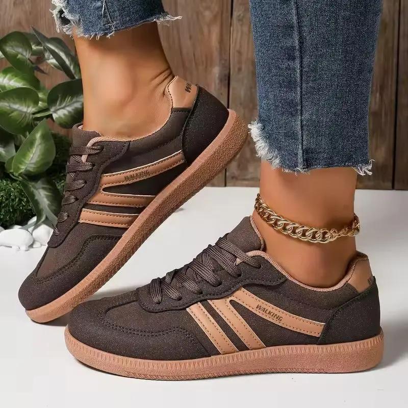 MunaWear - Sneakers - Liora - Supportive Women's Sneakers With Lightweight Design For Everyday Walking - Dark Brown / 42