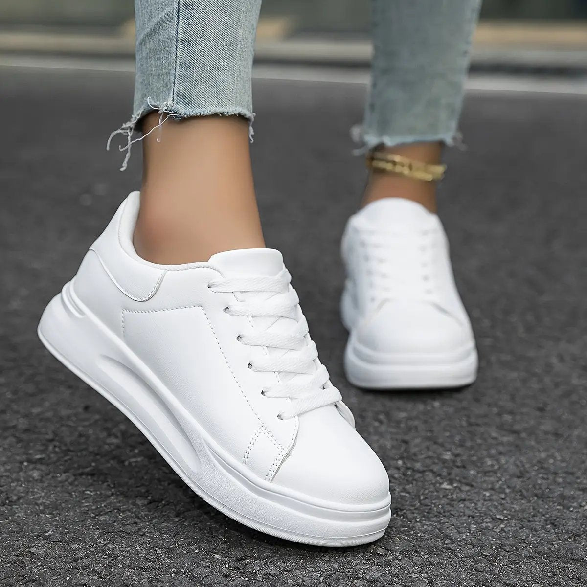 Liora - White Women's Sneakers With Minimalist Design For Everyday Wear 7