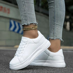 Liora - White Women's Sneakers With Minimalist Design For Everyday Wear 0
