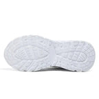 MunaWear  Sneakers  Mia – Women's White Sneakers with Thick Sole and Reflective Design for Casual Style