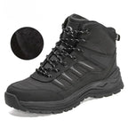 MunaWear Snow Boots Kyron - Plush Leather Winter Snow Boots With Superior Warmth for Outdoor Hiking - black2