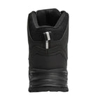 MunaWear Snow Boots Kyron - Plush Leather Winter Snow Boots With Superior Warmth for Outdoor Hiking - black - back