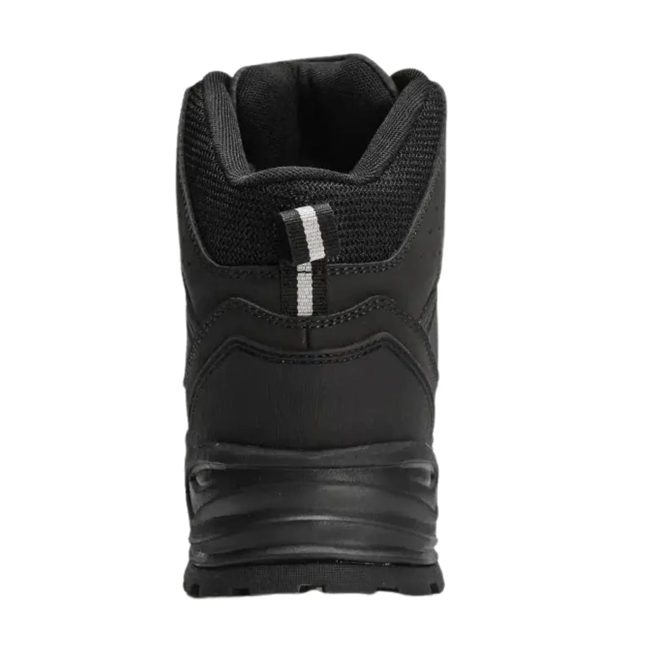 MunaWear Snow Boots Kyron - Plush Leather Winter Snow Boots With Superior Warmth for Outdoor Hiking - black - back