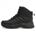 MunaWear Snow Boots Kyron - Plush Leather Winter Snow Boots With Superior Warmth for Outdoor Hiking - black3