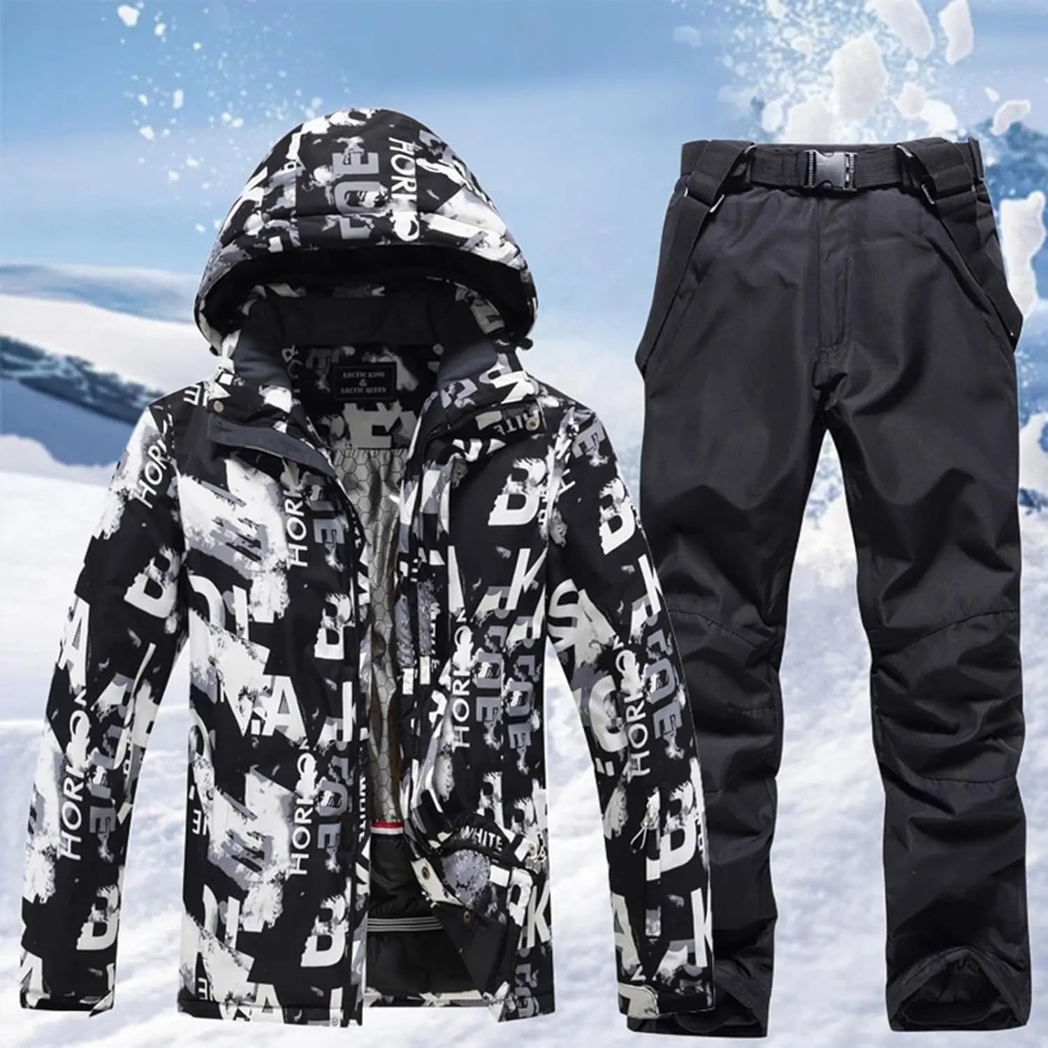 Glaciron – Insulated Men's Snowboarding Suit With Water-Resistant Fabric For Winter Sports