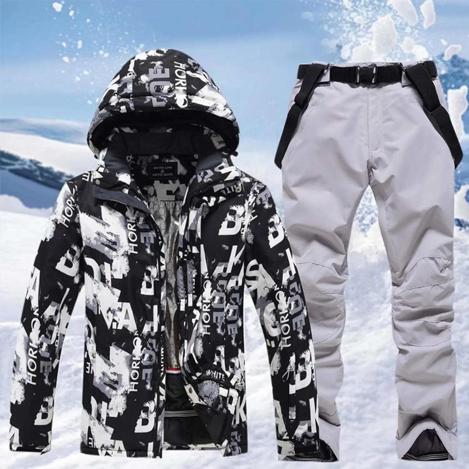 Glaciron – Insulated Men's Snowboarding Suit With Water-Resistant Fabric For Winter Sports