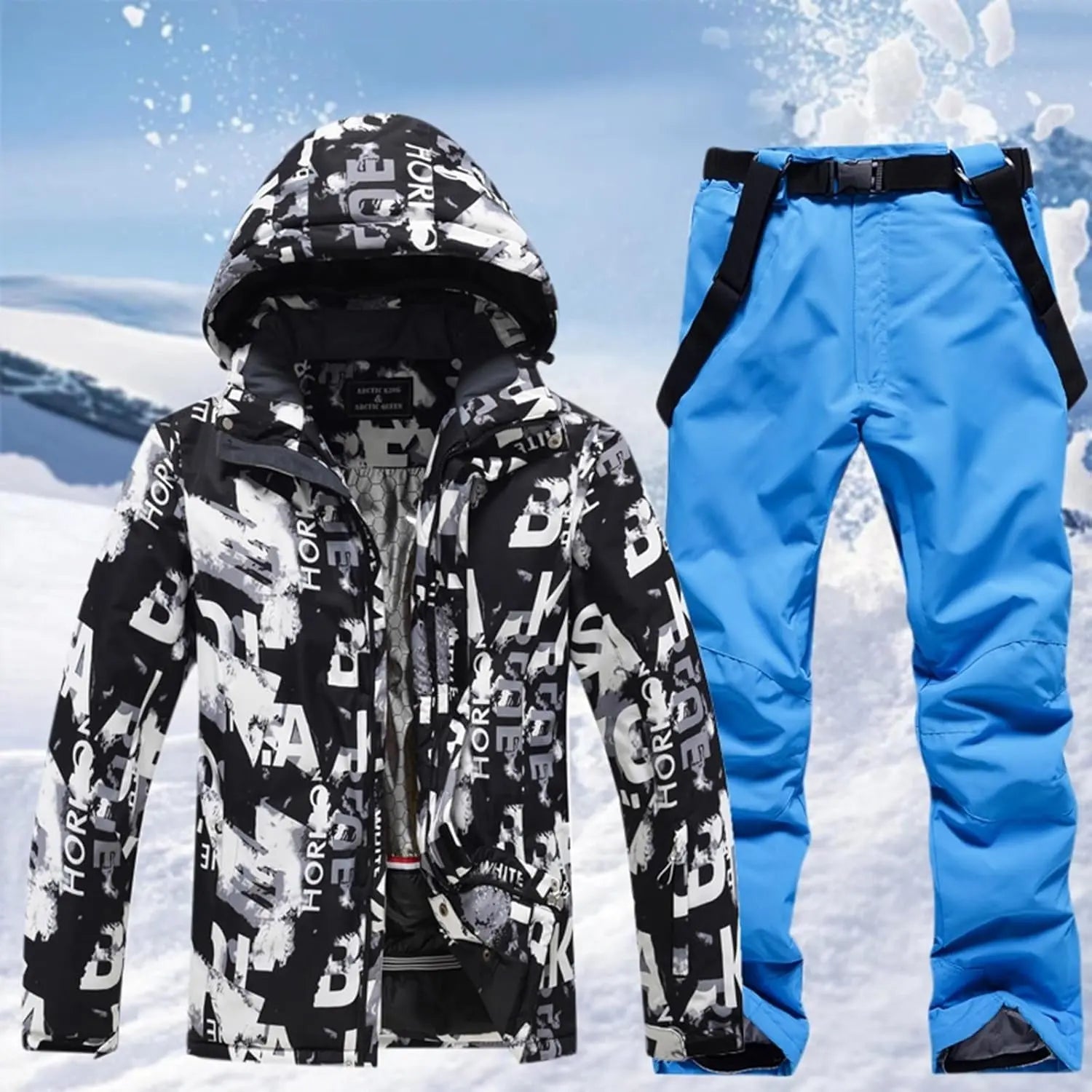 Glaciron – Insulated Men's Snowboarding Suit With Water-Resistant Fabric For Winter Sports