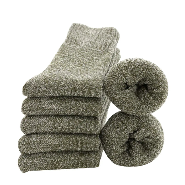 Matt – Premium Men's Thermal Wool Socks With Moisture-Wicking Comfort For Winter Hiking And Outdoor Activities- Set 10