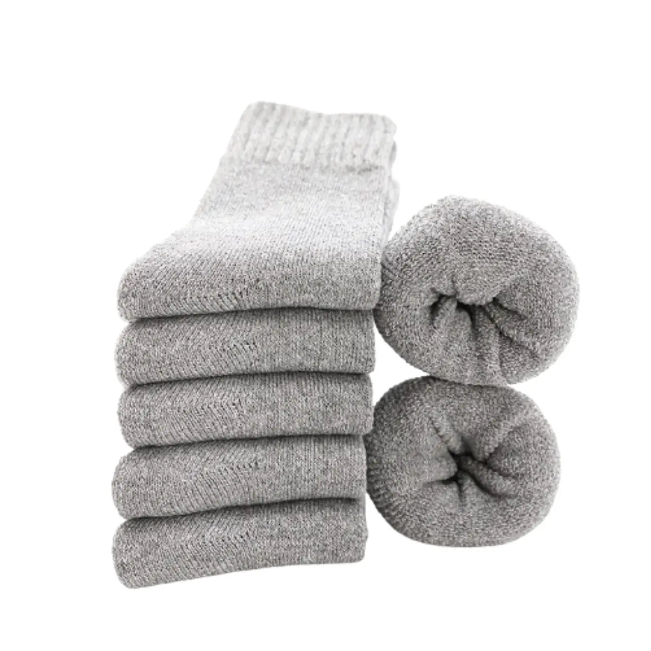 Matt – Premium Men's Thermal Wool Socks With Moisture-Wicking Comfort For Winter Hiking And Outdoor Activities- Set 7