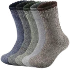 Matt – Premium Men's Thermal Wool Socks With Moisture-Wicking Comfort For Winter Hiking And Outdoor Activities- Set 3