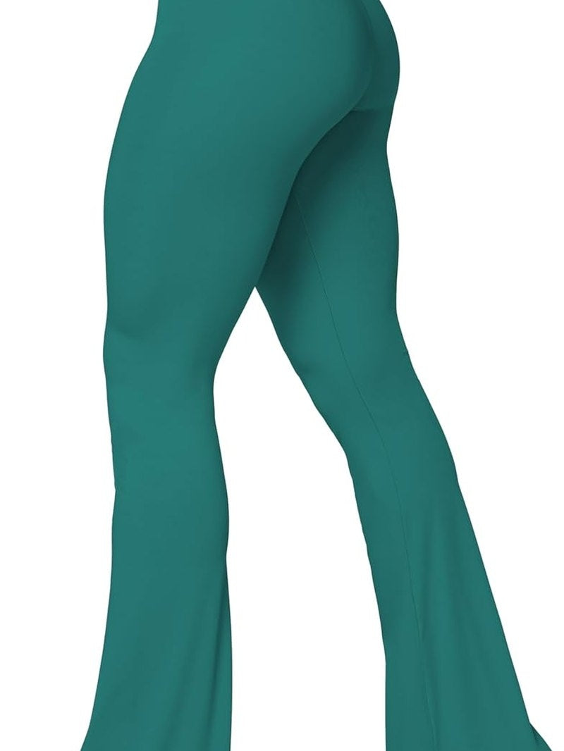 MunaWear Sportkleding LIVIA - Flare Leggings met Crossover Tailleband en Buikcontrole