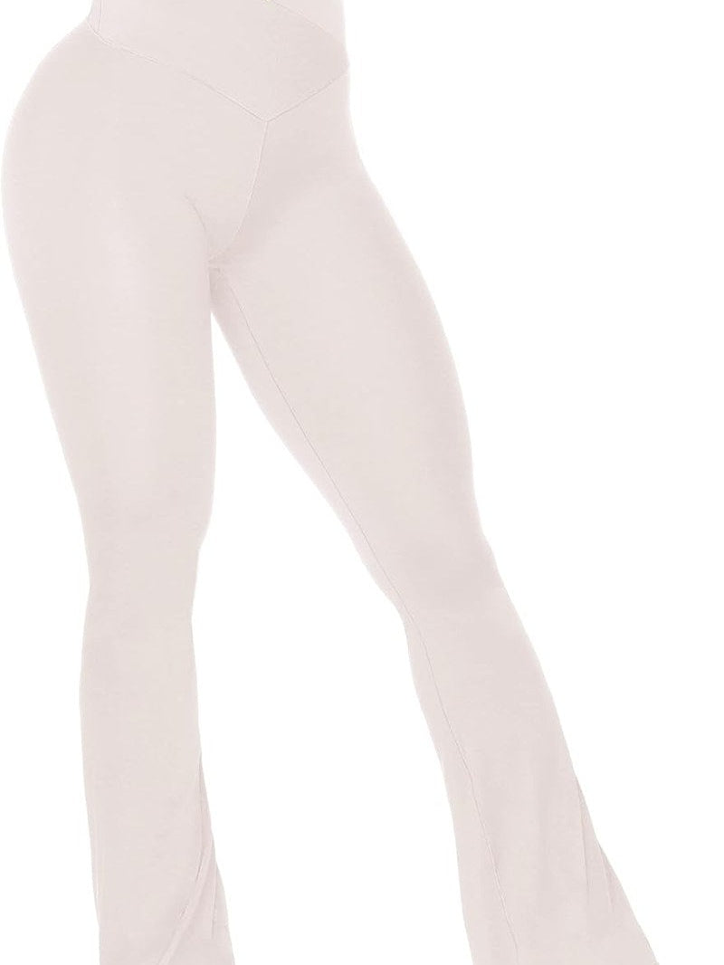 MunaWear Sportkleding LIVIA - Flare Leggings met Crossover Tailleband en Buikcontrole