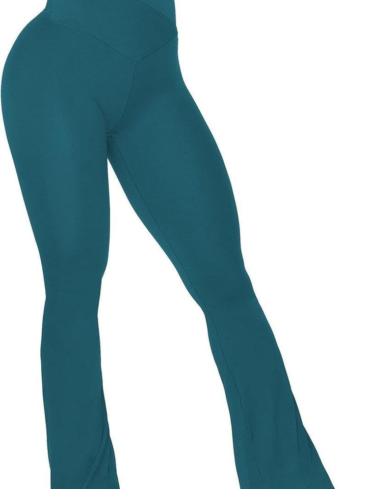 MunaWear Sportkleding LIVIA - Flare Leggings met Crossover Tailleband en Buikcontrole