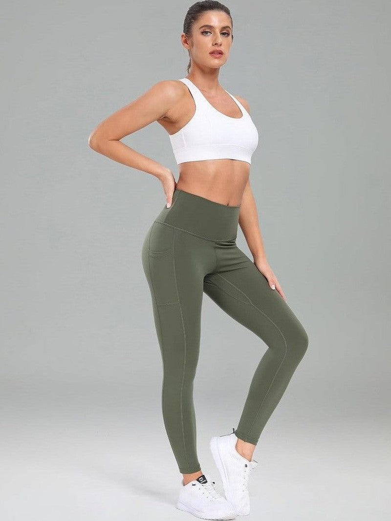 MunaWear Sportkleding LUNA - Dames Hoge Taille Yoga Legging 7/8 Lengte met Zakken ORIGINEEL