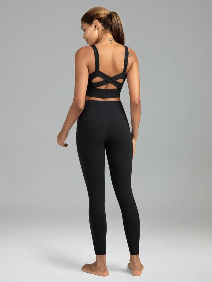 MunaWear Sportkleding LUNA - Dames Hoge Taille Yoga Legging 7/8 Lengte met Zakken ORIGINEEL