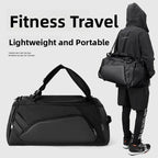 Caden - Multifunctional Men's Fitness Backpack With Wet-Dry Separation For Sports And Travel 0