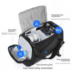 Caden - Multifunctional Men's Fitness Backpack With Wet-Dry Separation For Sports And Travel 1