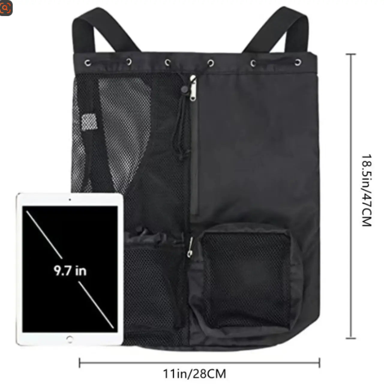 MunaWear - Sports Bags - Serix - Mesh Drawstring Swim Bag with Wet Pocket for Gym & Beach Use - 