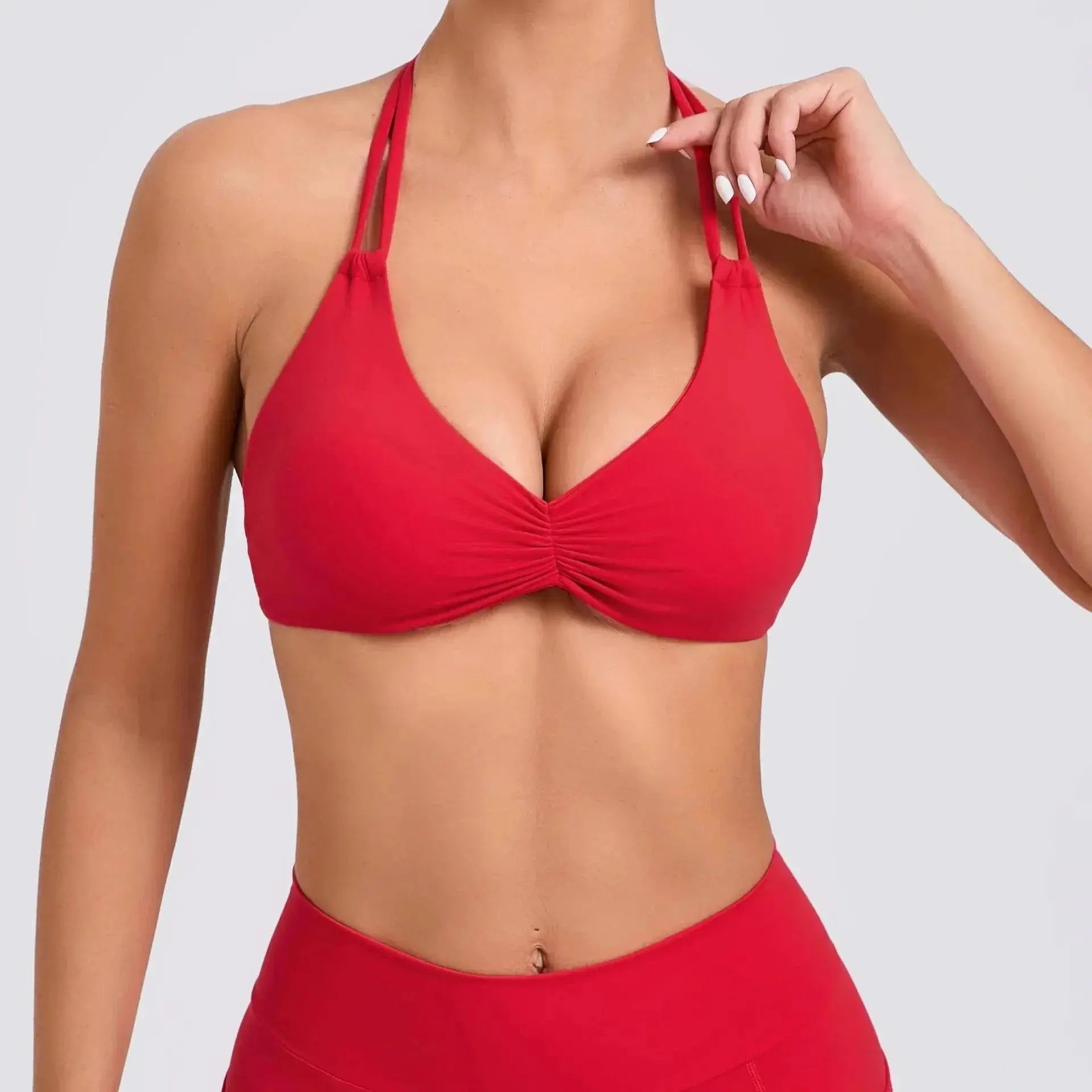 MunaWear  Sports Bras  Lila – Lightweight Supportive Sports Bra for Yoga, Gym, and Active Wear 