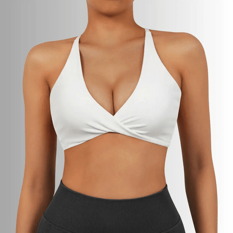 MunaWear  Sports Bras  Sophie – High Impact Sports Bra with Seamless Design and Shock-Resistant Support for Ultimate Comfort  White-XL