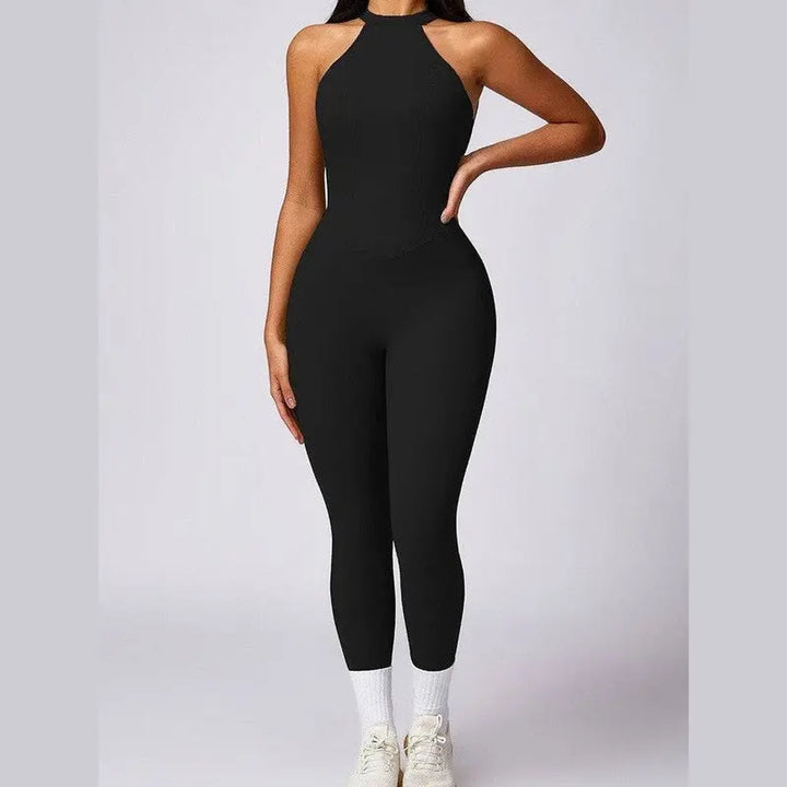 MunaWear  Sportswear  Ella - Stylish Halter Jumpsuit Perfect For Active Women And Yoga Enthusiasts