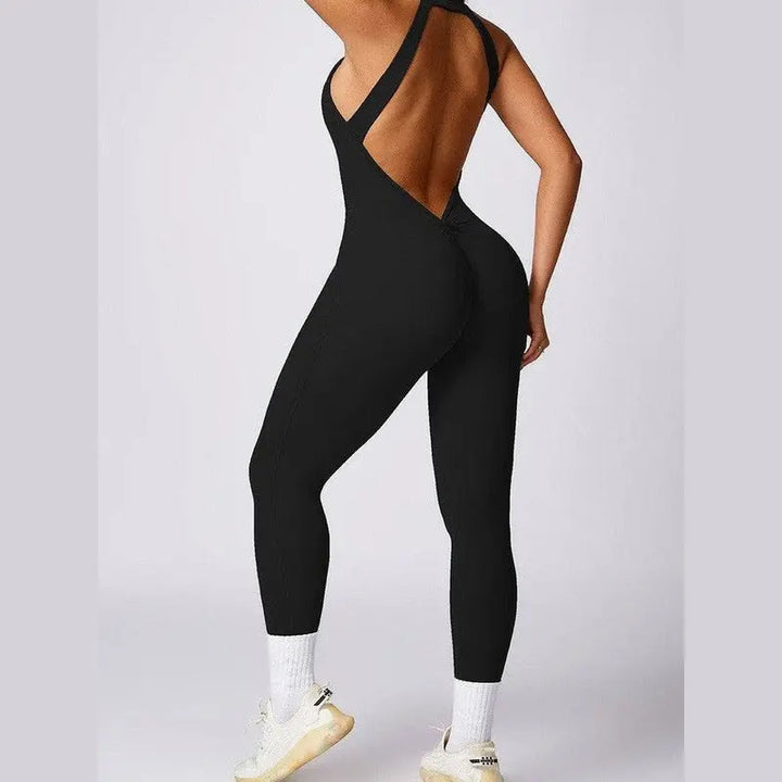 MunaWear  Sportswear  Ella - Stylish Halter Jumpsuit Perfect For Active Women And Yoga Enthusiasts