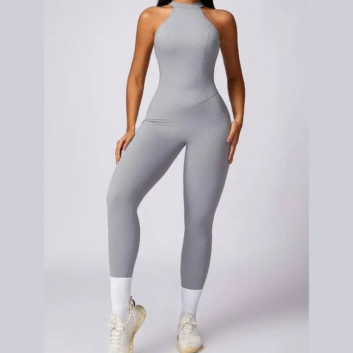 MunaWear  Sportswear  Ella - Stylish Halter Jumpsuit Perfect For Active Women And Yoga Enthusiasts