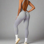 MunaWear  Sportswear  Ella - Stylish Halter Jumpsuit Perfect For Active Women And Yoga Enthusiasts