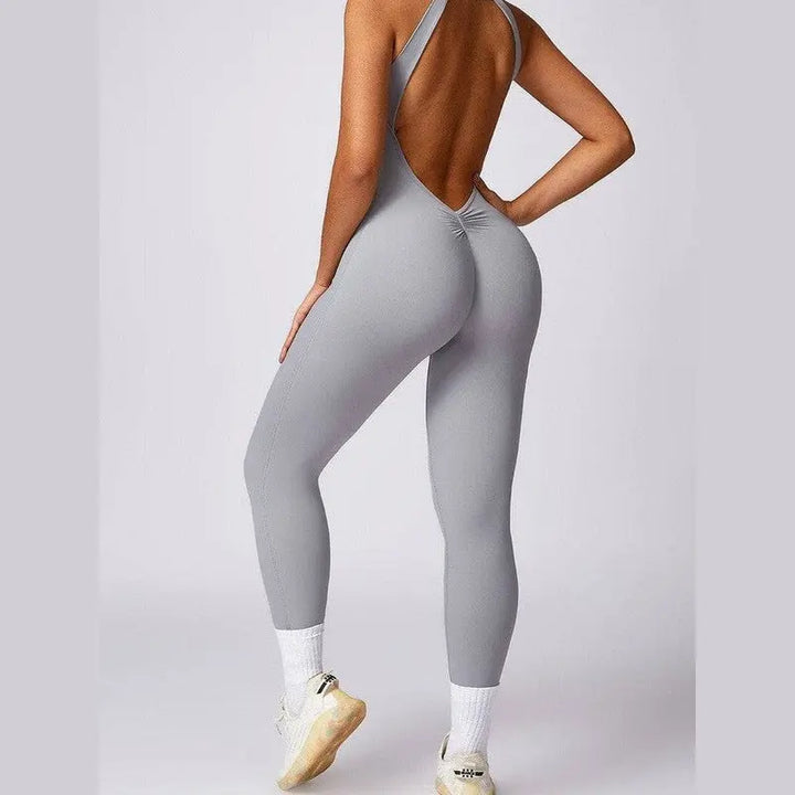 MunaWear  Sportswear  Ella - Stylish Halter Jumpsuit Perfect For Active Women And Yoga Enthusiasts