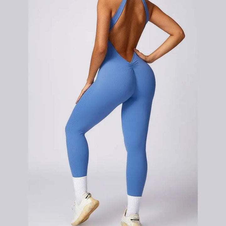 MunaWear  Sportswear  Ella - Stylish Halter Jumpsuit Perfect For Active Women And Yoga Enthusiasts