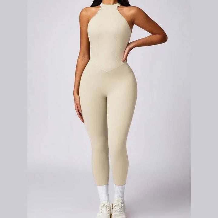 MunaWear  Sportswear  Ella - Stylish Halter Jumpsuit Perfect For Active Women And Yoga Enthusiasts