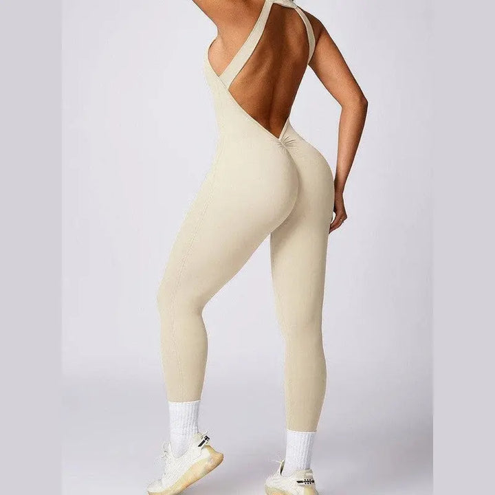 MunaWear  Sportswear  Ella - Stylish Halter Jumpsuit Perfect For Active Women And Yoga Enthusiasts