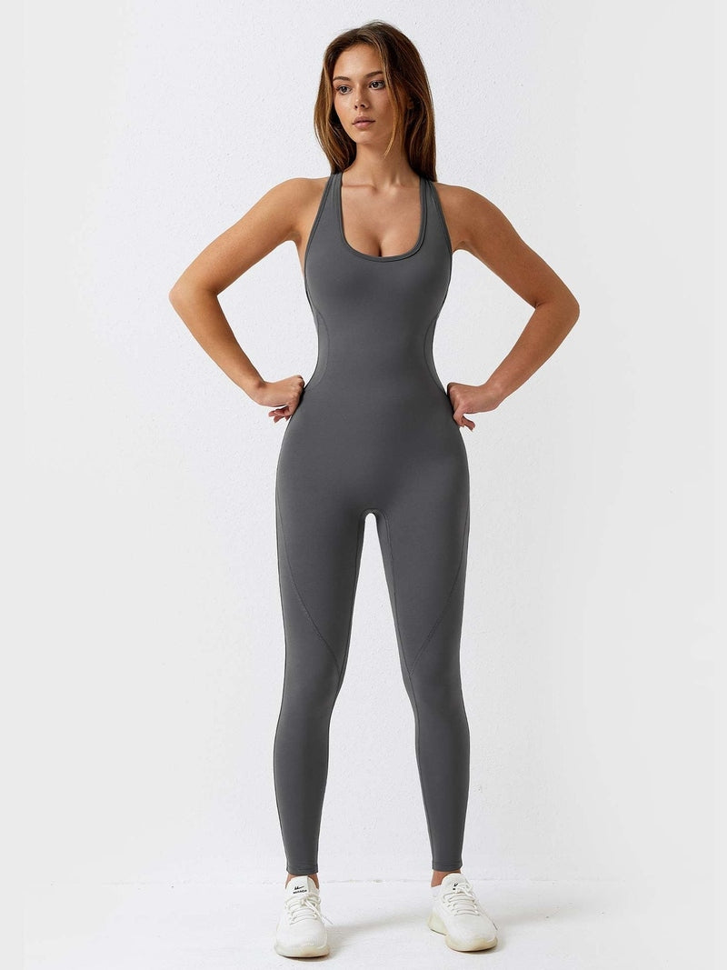 MunaWear Sportswear Leila - Chic Open-Front Jumpsuit For Effortless Style And All-Day Comfort