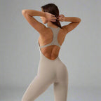 MunaWear  Sportswear  Leila - Chic Open-Front Jumpsuit For Effortless Style And All-Day Comfort