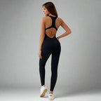 MunaWear  Sportswear  Leila - Chic Open-Front Jumpsuit For Effortless Style And All-Day Comfort