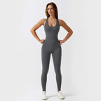 MunaWear  Sportswear  Leila - Chic Open-Front Jumpsuit For Effortless Style And All-Day Comfort