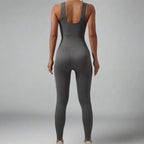 MunaWear  Sportswear  Nina - Chic Short Sleeve Jumpsuit For Active Women On The Go