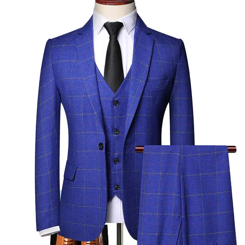 Caden - Classic Men's Three-Piece Suit With Tailored Fit For Weddings And Formal Events 0