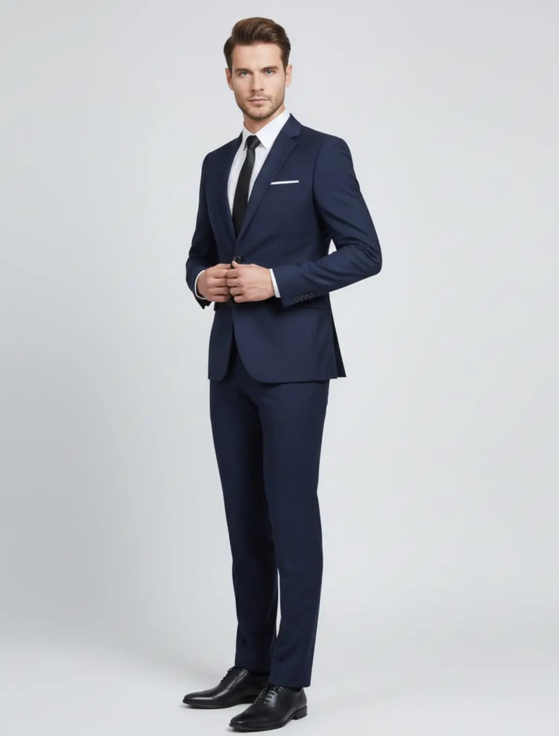 Caden - Smart Tailored Men's Suit With Modern Elegance For Office And Smart Casual Wear 0