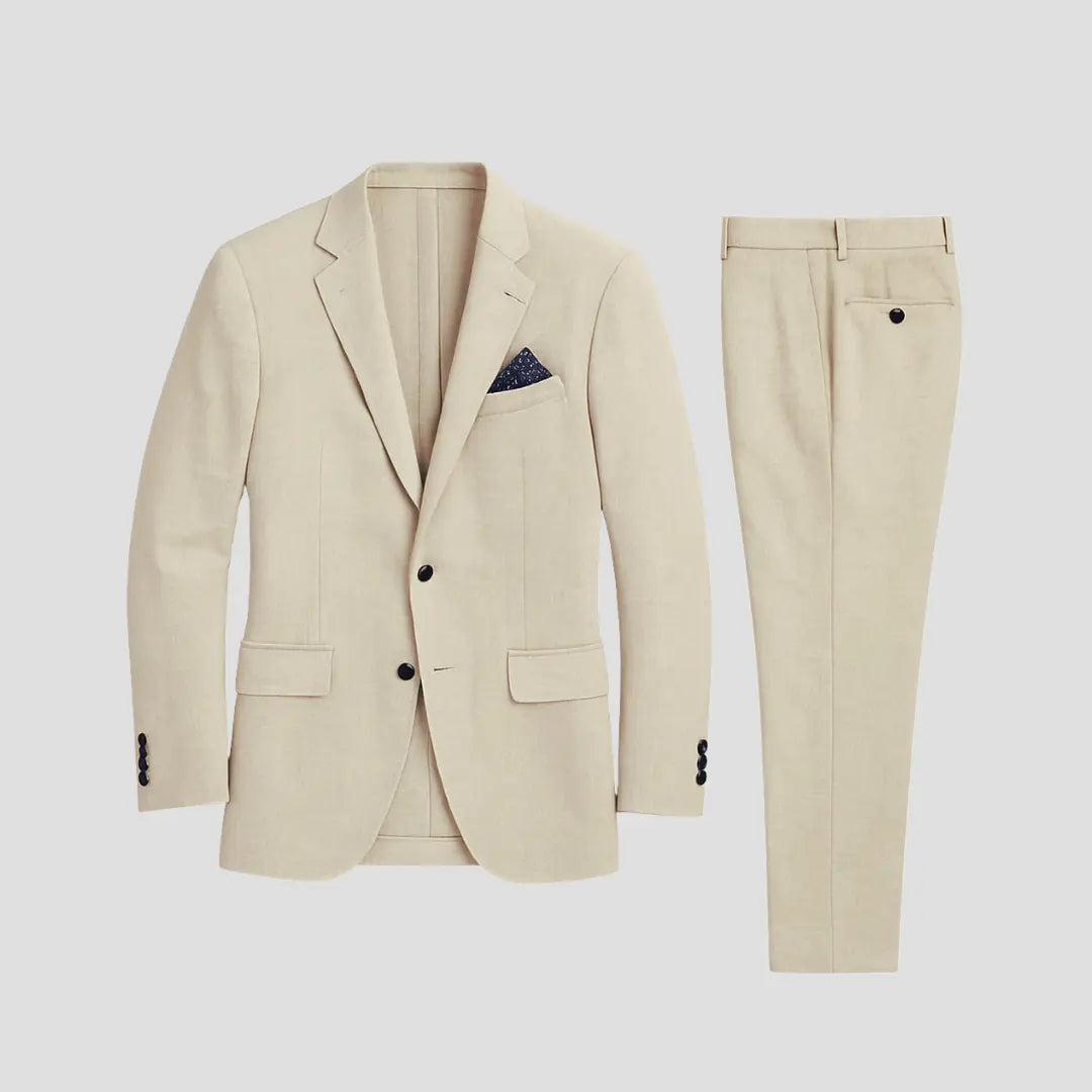 Caden - Structured Men's Linen Suit With Soft Blazer For Summer Weddings And Smart-Casual Events 1
