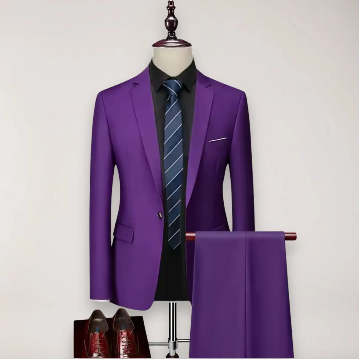 Caden - Tailored Men's Suit Set With Blazer And Trousers For Weddings And Formal Events 0