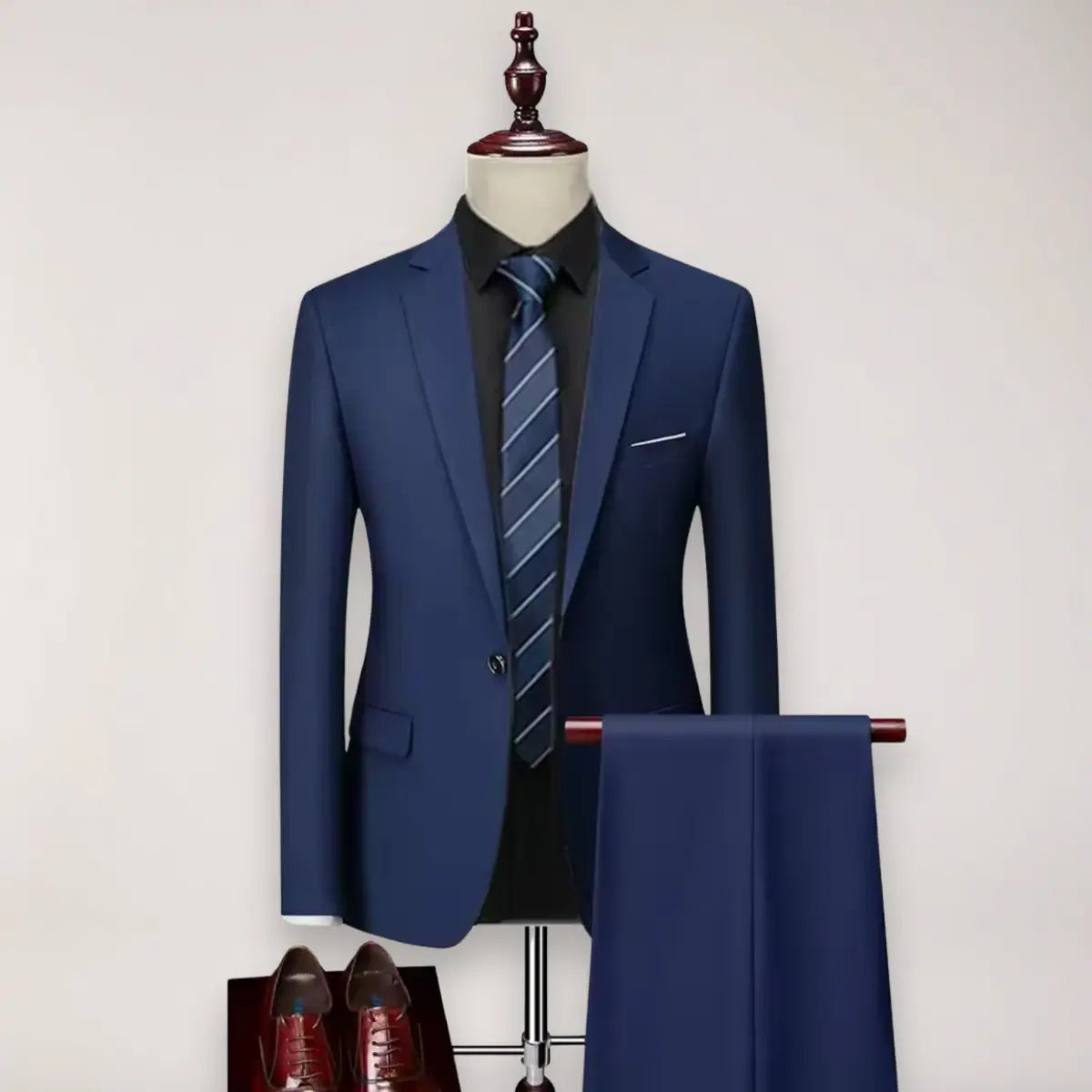 Caden - Tailored Men's Suit Set With Blazer And Trousers For Weddings And Formal Events 4