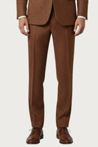 Caden - Tailored Men’s Three-Piece Tweed Suit With Herringbone Pattern For Weddings And Formal Events 4