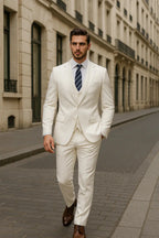 Caden - Tailored Three-Piece Men's Suit With Slim Fit For Weddings And Special Occasions 0