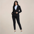 Liora - Women's Suit With Tailored Blazer And Slim Trousers For Office And Formal Events 0