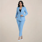 Liora - Women's Suit With Tailored Blazer And Slim Trousers For Office And Formal Events 1