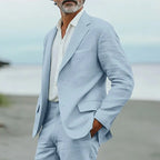 Caden - Lightweight Men's Linen Suit With Blazer For Summer Weddings And Casual Events 1